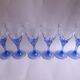 Verres à eau tulipe bleus