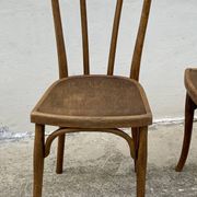 Paire de chaises bistrot thonet vintage 1900