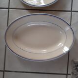 3 Plats anciens  Orchies: saladier, plat ovale et plat rond.