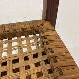 Mid century teak and cane side table by Severin Hansen, Denmark 1950s