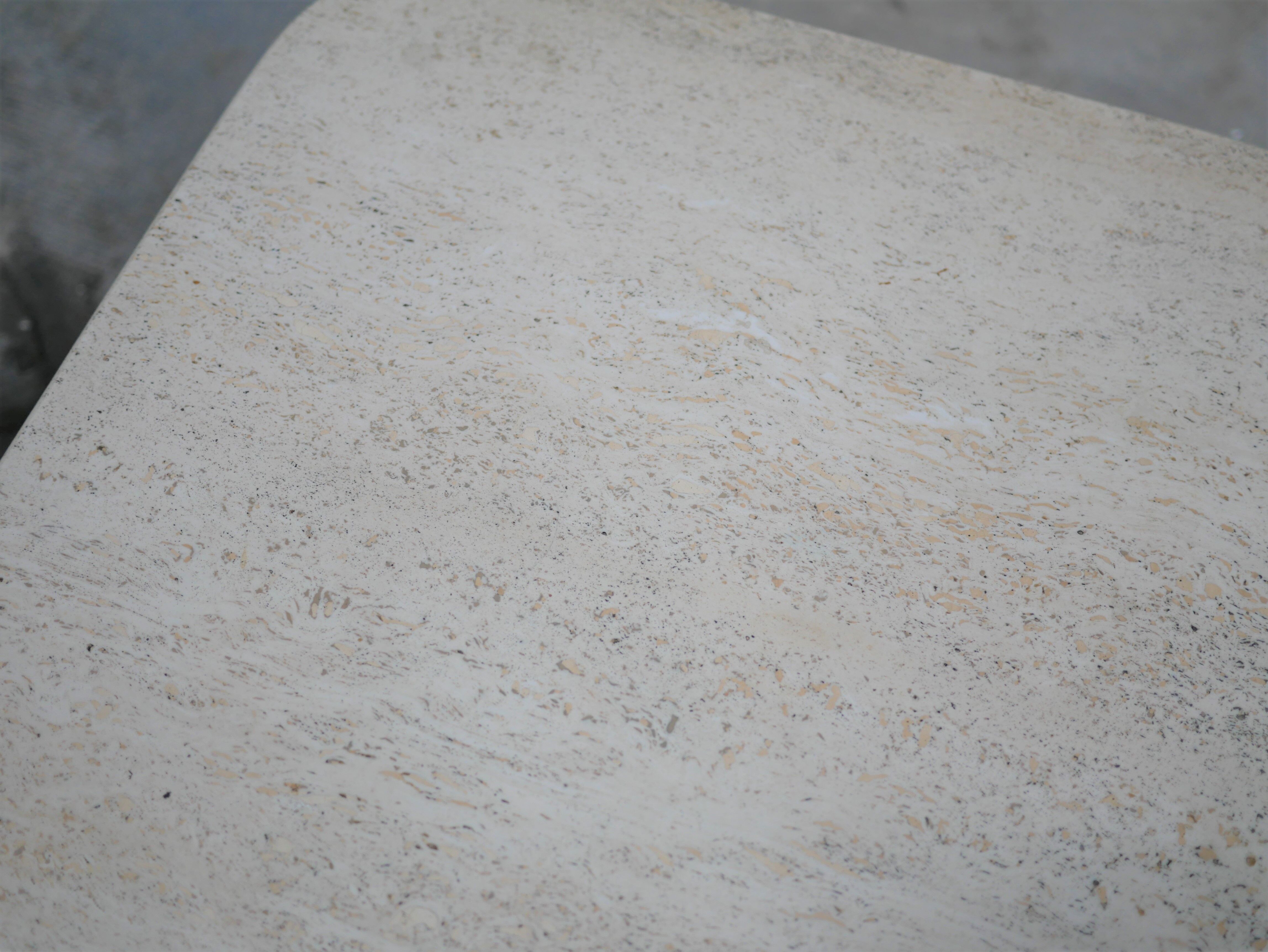 Coffee tables in travertine