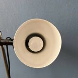 Small white mid-century floor lamp