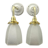 Pair of art deco wall lights