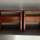 Paire de tabourets "Les Arcs" de Charlotte Perriand