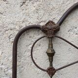 Wrought iron headboard