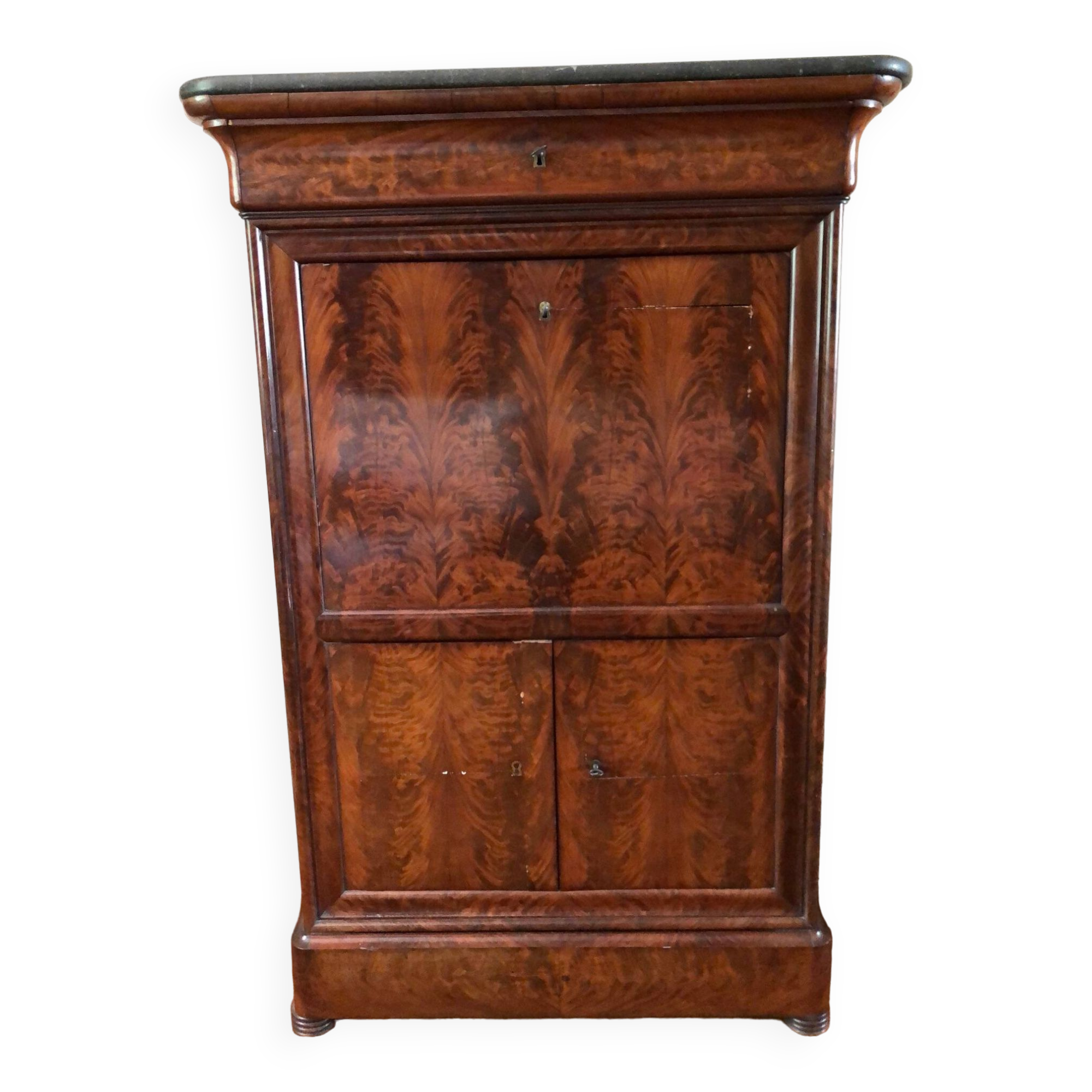 LOUIS PHILIPPE PERIOD MAHOGANY SECRETARY