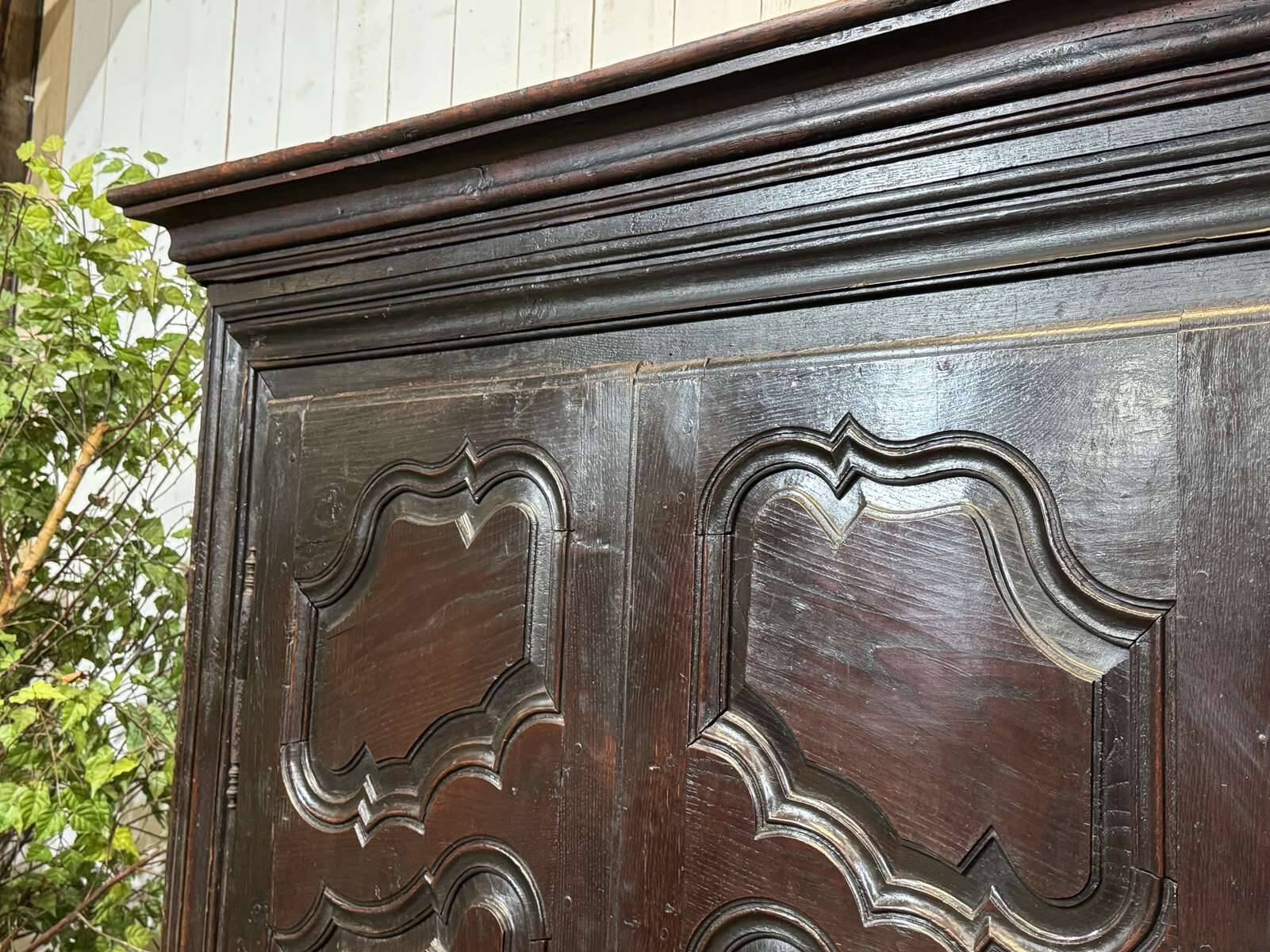 18th-century oak wardrobe
