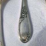 12 Apollo silver metal spoons in Transition Louis XV XVI style