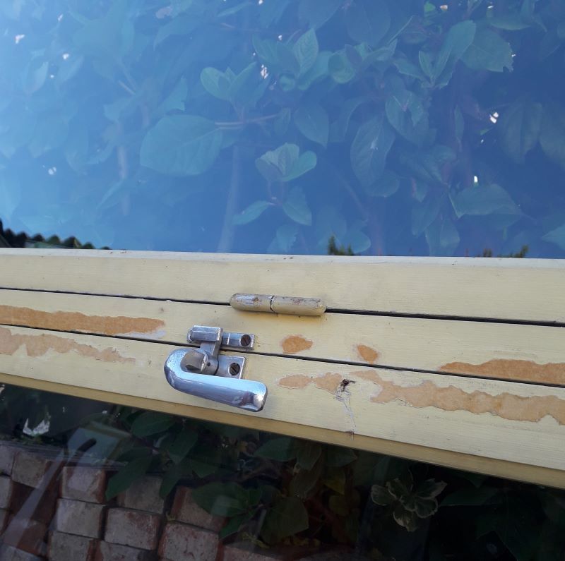 Wooden canopy 3 windows with bellows and abbatant