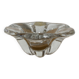 Val Saint Lambert crystal ashtray empty pocket