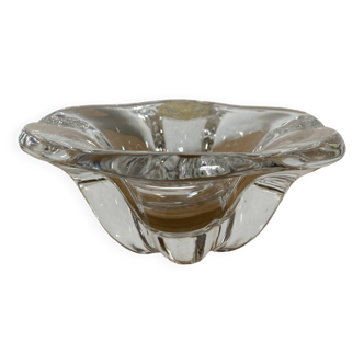 Val Saint Lambert crystal ashtray empty pocket