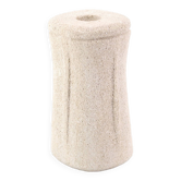 Vase ou bougeoir sculpté dans la pierre, années 70
