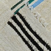 Tapis de chanvre vintage texturé neutre, 168x304cm