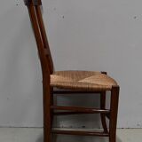 Chaise à langer paillée en merisier, époque directoire - 1ère partie du xixe