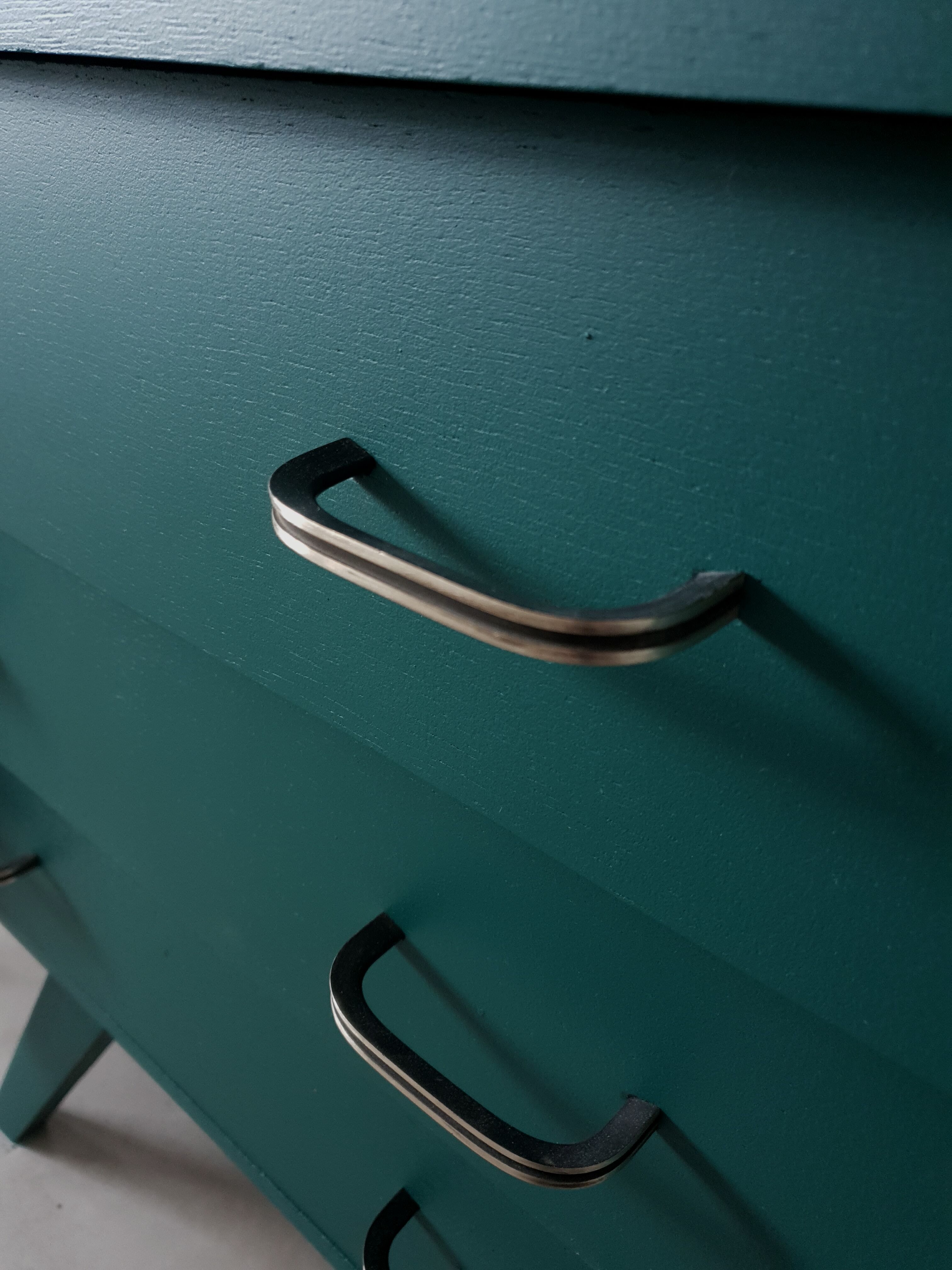 Green vintage dresser