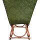 Set de 2 rocking-chairs style thonet en skaï vert