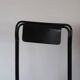 Chair Kaa by Francesco Soro, blue lacquered metal, 1980s