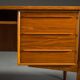 Mid-century Danish teak executive desk by Arne Vodder for H.P. Hansen, 1960s