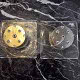 Pair of Albano Poli wall lamps for Poliarte, Italy, 1970