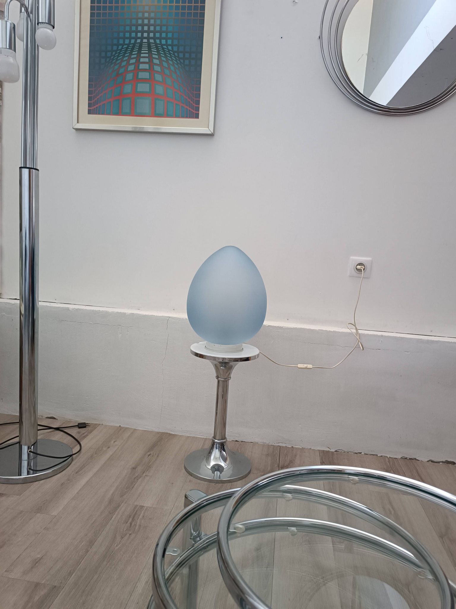 Grande lampe mod. Oeuf 5178 par Siba 1980s