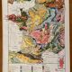 Old geological map of France - 1930