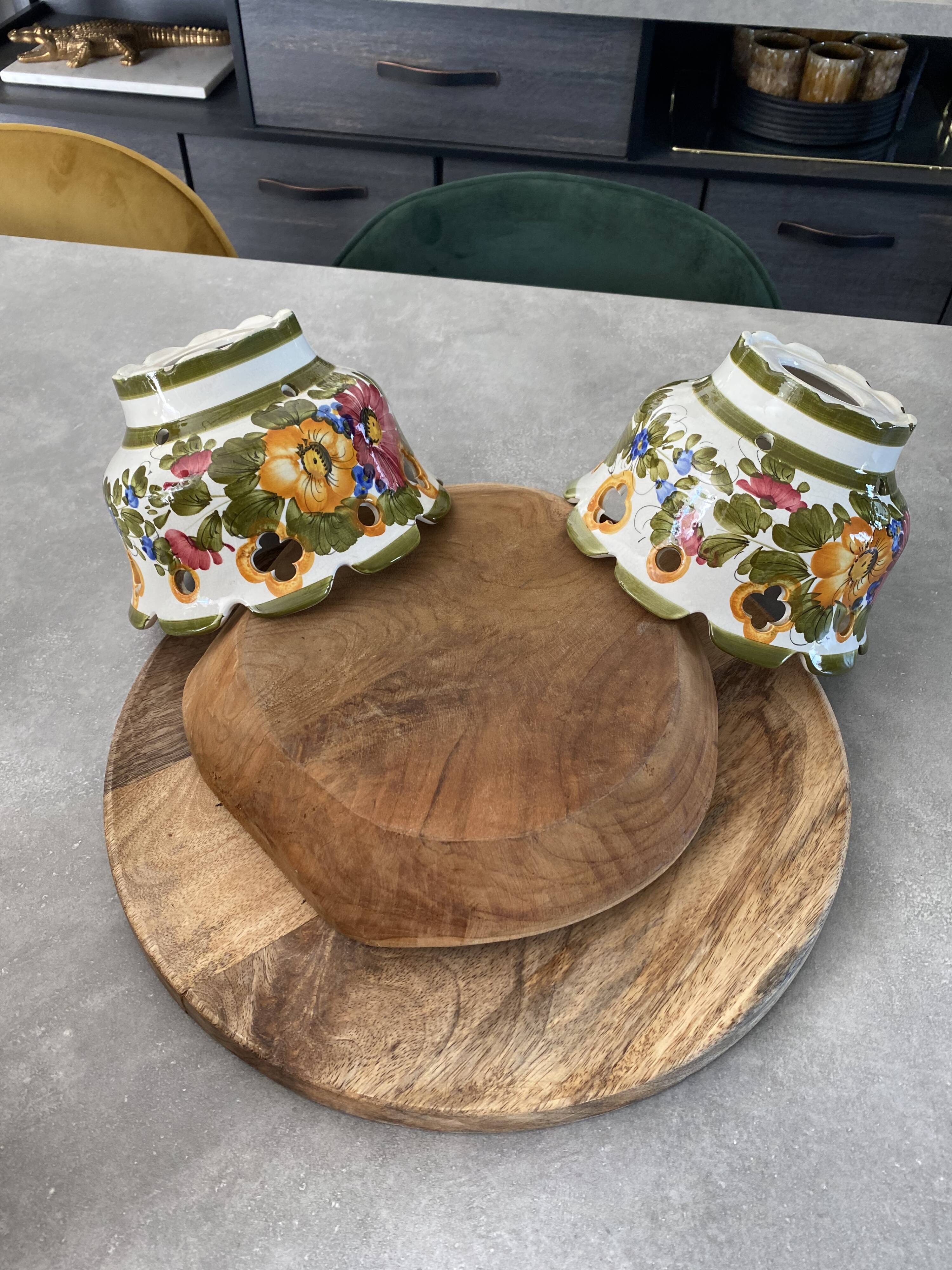 Vintage ceramic lampshade