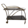 Mid-Century French Brass & Glass Serving Bar Cart, 1960s