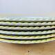 Set of 6 vintage hollow plates in earthenware