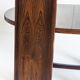 Vintage elm wood table with two extensions, France 1970