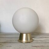 Opal globe table lamp