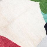 Berber rug Boujaad ecru flat colored 300x208m