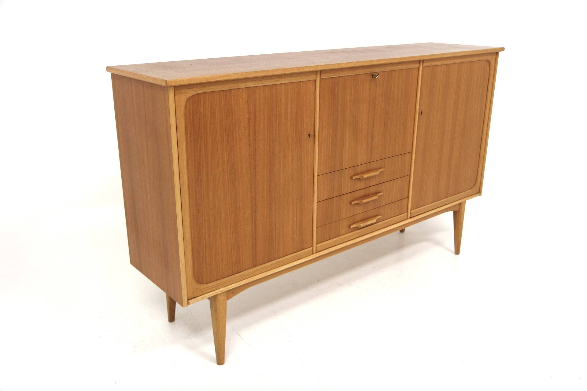 Scandinavian teak and oak sideboard, Sweden, 1960