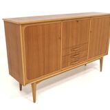 Enfilade scandinave en teck et en chêne, Suède, 1960