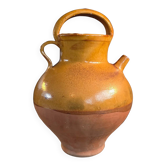 Jarre ancienne en terre cuite émaillée