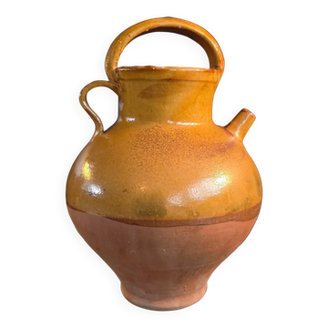 Ancient jar in glazed terracotta
