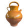 Ancient jar in glazed terracotta