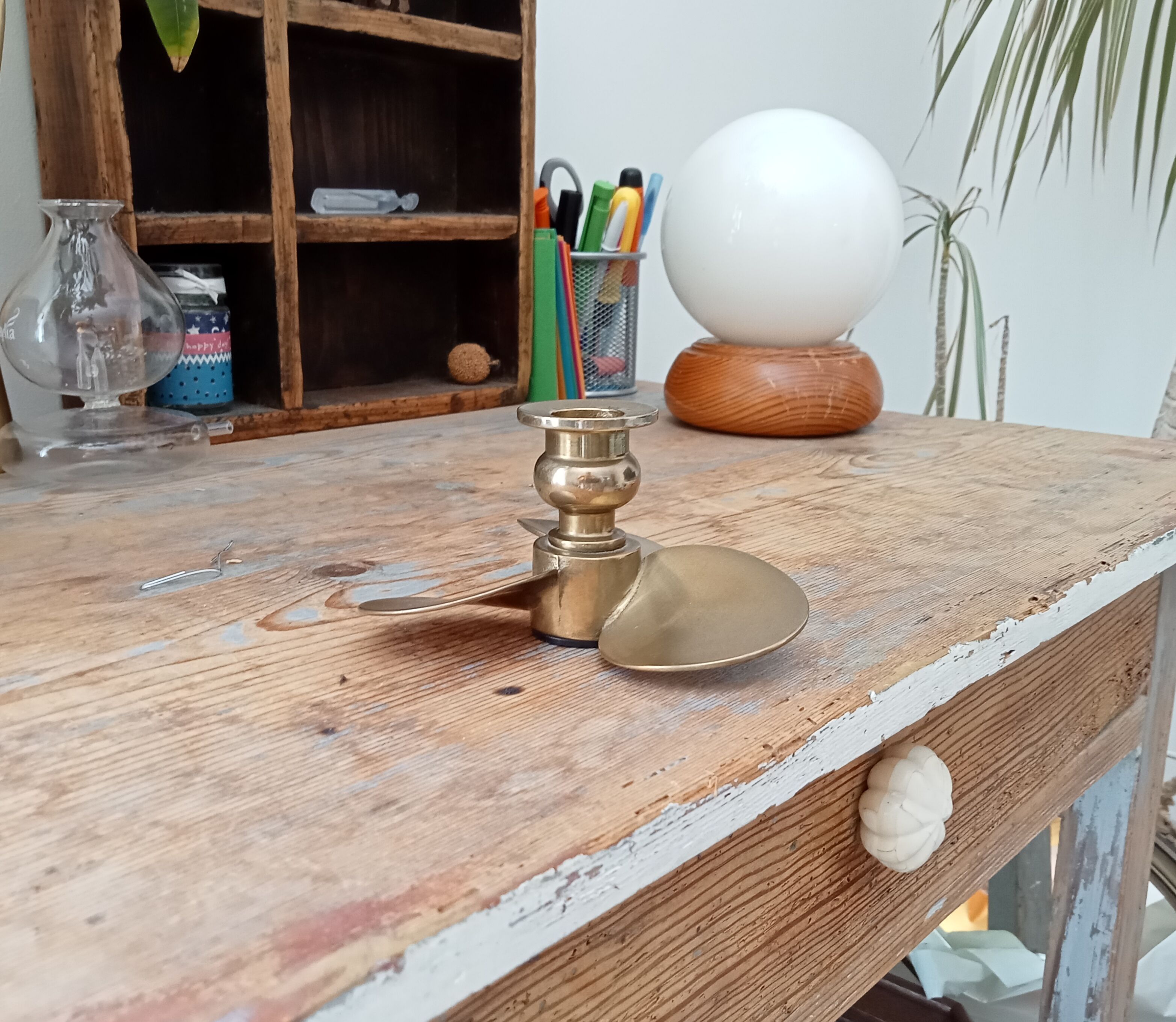Vintage propeller candle holder 60/70s