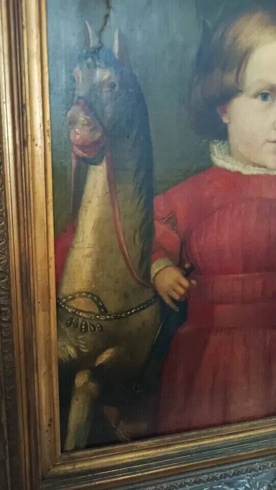 Oil painting on canvas portrait mid-19th century - German school