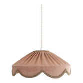 Cosette "classic linen" plain floral pendant light