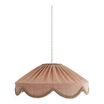 Cosette "classic linen" plain floral pendant light