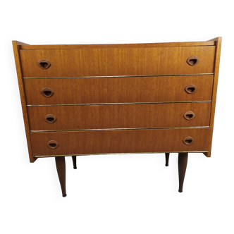 Scandinavian teak chest of drawers