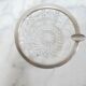 Vintage ashtray in crystal and silver metal