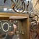 Miroir de bistrot Art Nouveau en verre églomisé