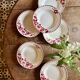 Set of 6 vintage deep plates Model Jane by Céranord