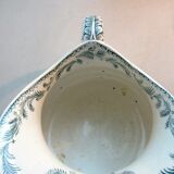 Toilet pitcher "chubby" in grey-blue, Les Canards de Sarreguemines