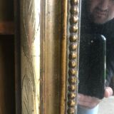 Louis XVI gold leaf mirror 19th