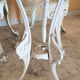 Salon de jardin fonte aluminium laqué blanc