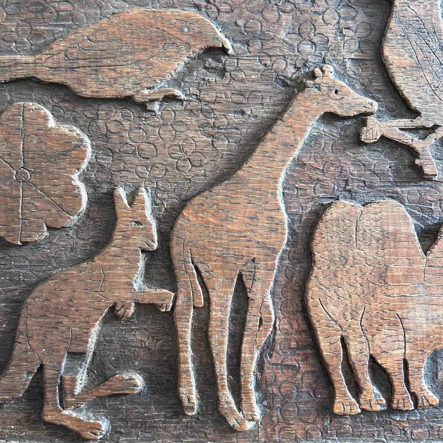 Small carved ethnic chest