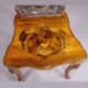 Paire de chaises en noyer avec marqueterie Edelweiss, Brienz Suisse 1900