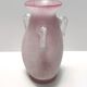 Postmodern pink scavo glass vase
